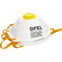 Półmaska przeciwpyłowa z zaworem, FFP2, 2 szt. Drel