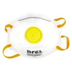 Półmaska przeciwpyłowa z zaworem, FFP2, 2 szt. Drel