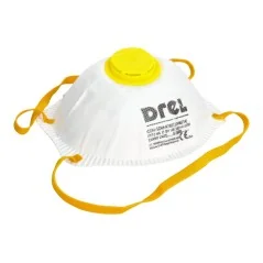 Półmaska przeciwpyłowa z zaworem, FFP2, 2 szt. Drel