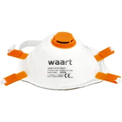 Półmaska przeciwpyłowa z zaworem i silikonowym uszczelnieniem wewnątrz , FFP3, 3 szt.