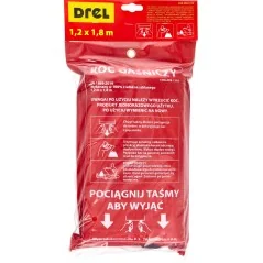 Koc gaśniczy z włókna szklanego 1,2m x 1,8m