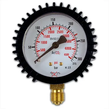 Manometr z osłoną fi 63 mm 315 bar - M12x1.5 CO2/Ar