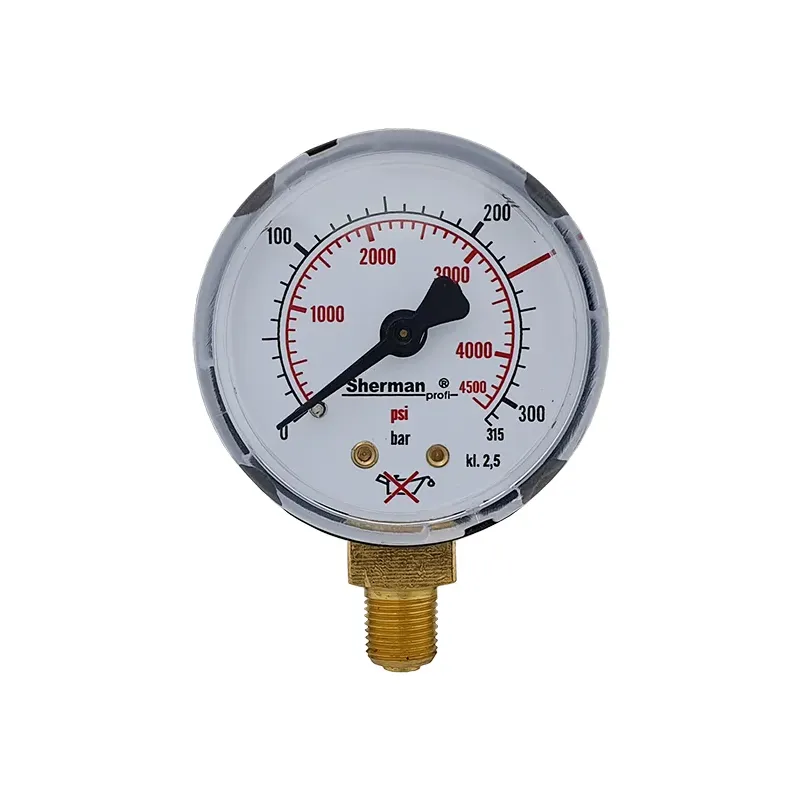 Manometr fi 50 mm CO2/Ar 315 bar MINI 1/8" RH