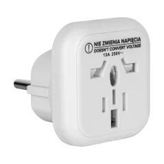 Adapter podróżny wtyk PL - gn.UK/USA/CN/Australia