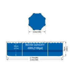 Basen stelażowy AVENLI okrągły 305x76