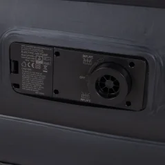 Duży, wysoki, pompowany materac AVENLI z wbudowaną pompką 203x157x47