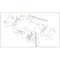 Osłona noży Cedrus do glebogryzarki GLX540