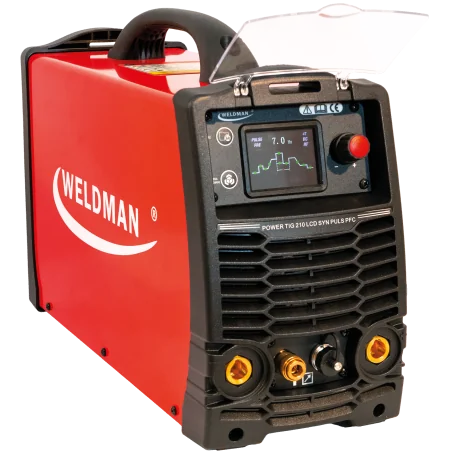 Weldman SPAWARKA POWER TIG 210 AC/DC HF/LIFT SYN PULS PFC Z UCHWYTEM UP/DOWN