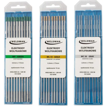 Weldman ELEKTRODA WOLFRAMOWA WL 15 (ZŁOTA) 2,0 MM x 175 MM