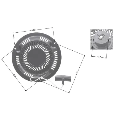 Rozrusznik NAC T475 T575 T675 metalowa obudowa kosiarki marketowe