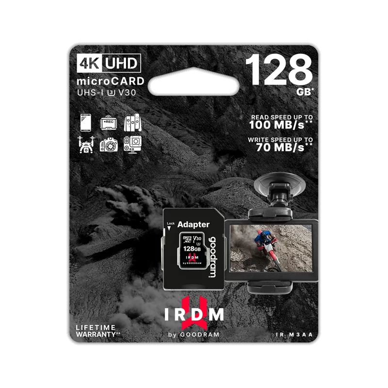 Karta pamięci microSD 128 GB UHS-I U3 Goodram z adapterem