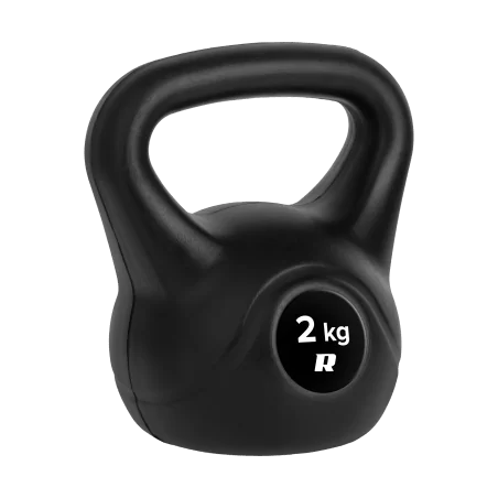 Kettlebell bitumiczny 2kg, REBEL ACTIVE