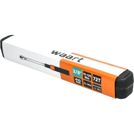 Klucz dynamometryczny 3/8" 10-120Nm, 72z, 410 mm, CR-MO, L/P