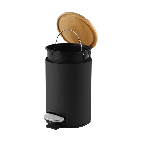 Kosz na śmieci łazienkowy 3l (czarny)