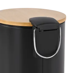 Kosz na śmieci łazienkowy 3l (czarny)