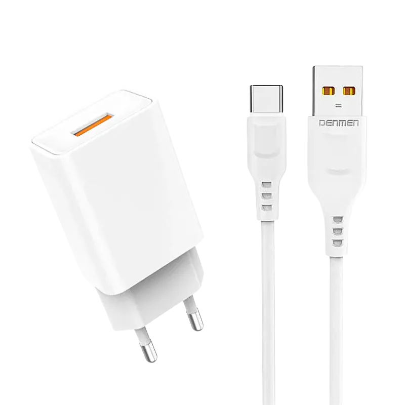 Ładowarka sieciowa USB + kabel USB typu C 2400 mA 12 W