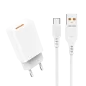 Ładowarka sieciowa USB + kabel USB typu C 2400 mA 12 W