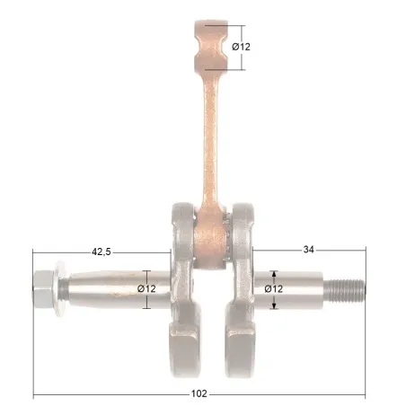 Wał korbowy Kawasaki TJ35E