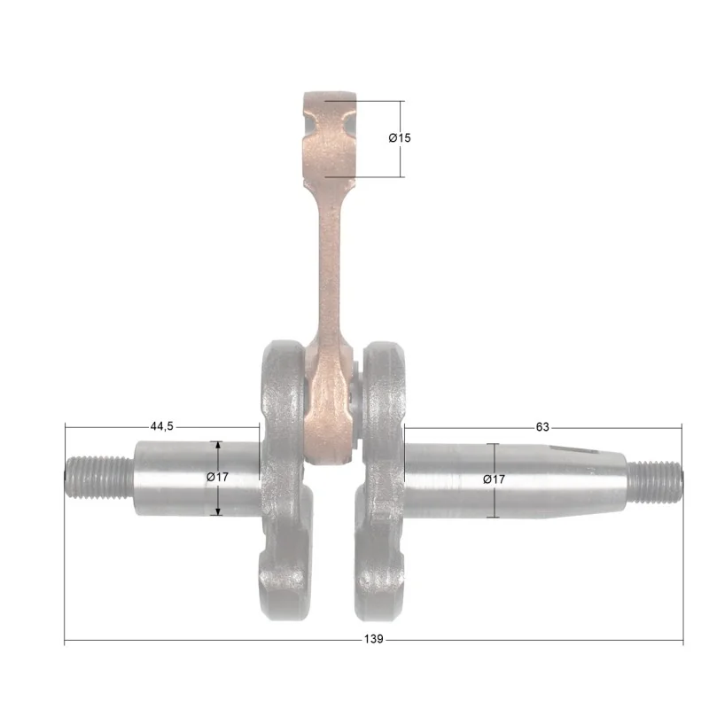 Wał korbowy Cedrus wykaszarka CEDKW53PRO
