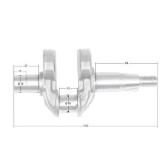 Wał korbowy Cedrus CEDIN1200R