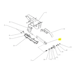 Prowadnica łańcucha Cedrus koparka łańcuchowa CEDKP02 części Cedrus