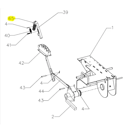 Rączka Cedrus koparka łańcuchowa CEDKP02 części