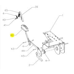 Grzebień Cedrus koparka łańcuchowa CEDKP02 części