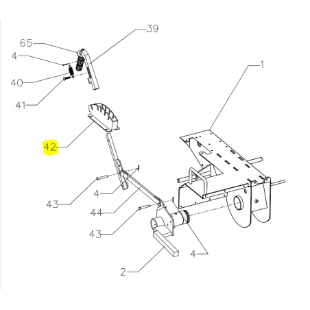 Grzebień Cedrus koparka łańcuchowa CEDKP02 części