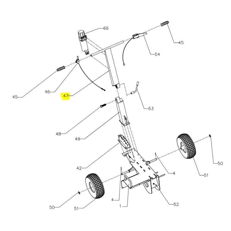 Kierownica Cedrus koparka łańcuchowa CEDKP02 Kierownica Cedrus koparka łańcuchowa CEDKP02