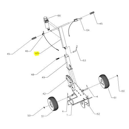 Kierownica Cedrus koparka łańcuchowa CEDKP02 Cedrus części