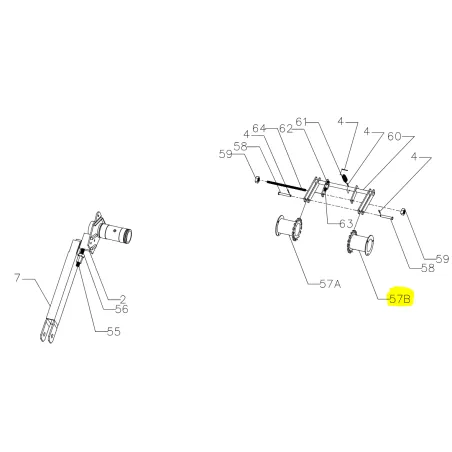 Zębnik hamulca prawy Cedrus koparka łańcuchowa CEDKP02 części