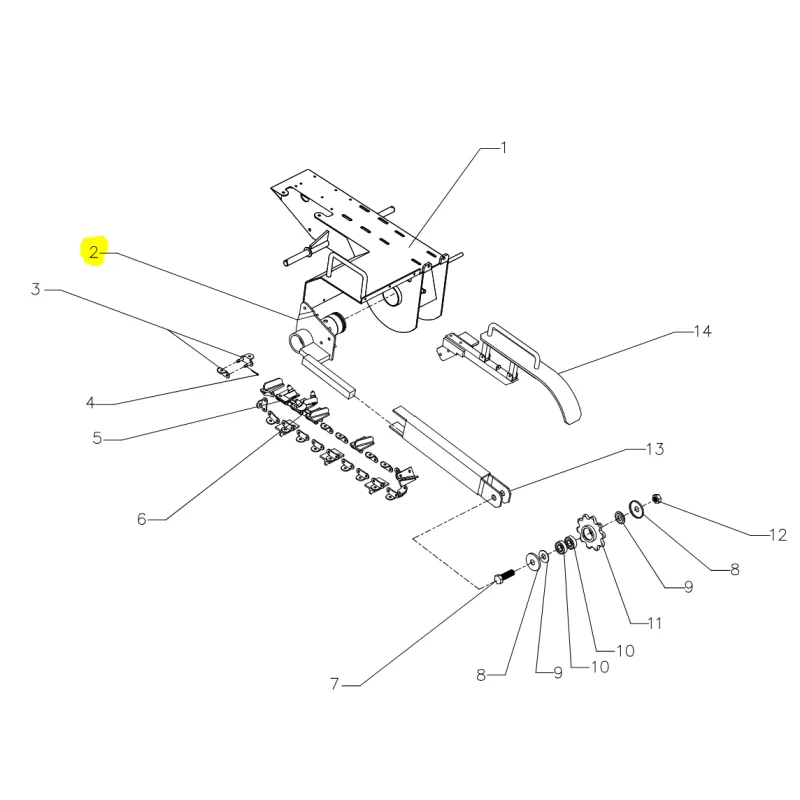 Tuleja Cedrus koparka łańcuchowa CEDKP02 Tuleja Cedrus koparka łańcuchowa CEDKP02
