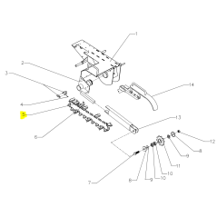 Ostrze Cedrus koparka łańcuchowa CEDKP02 części
