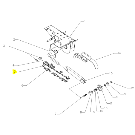 Ostrze Cedrus koparka łańcuchowa CEDKP02 części