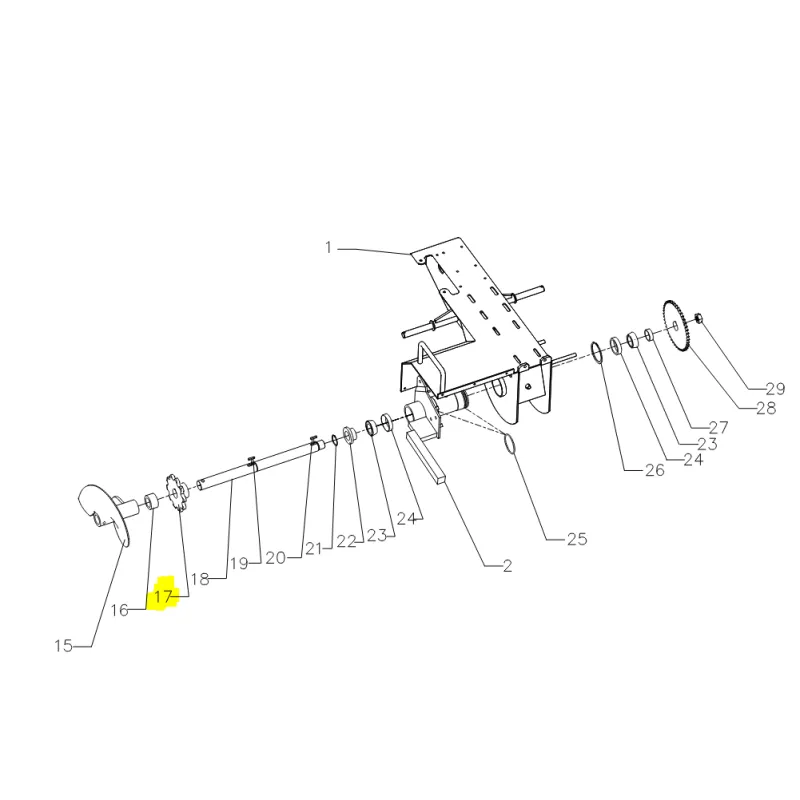 Zębatka napędu łańcucha Cedrus koparka łańcuchowa CEDKP02