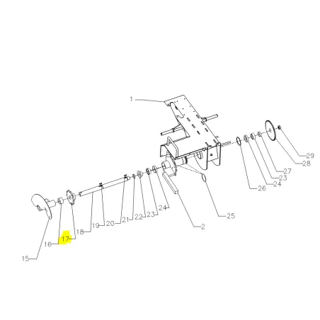 Zębatka napędu łańcucha Cedrus koparka łańcuchowa CEDKP02