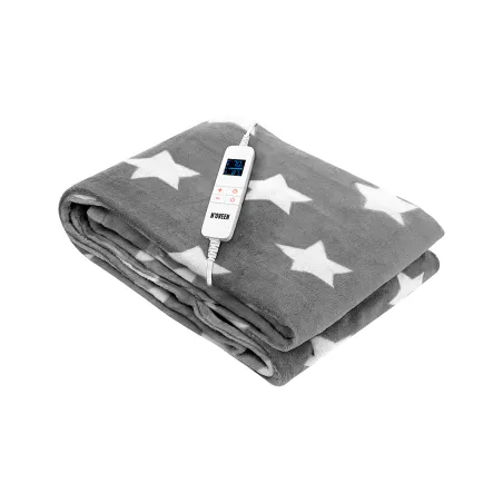 Koc elektryczny EB750 Grey Star super miękki 180 x 160 cm N'OVEEN
