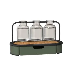 Stacja propagacji roślin Fiskars Plant Care szklana z metalową podstawą