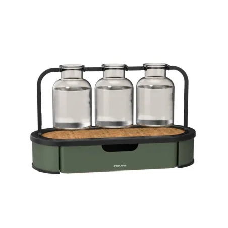 Stacja propagacji roślin Fiskars Plant Care szklana z metalową podstawą