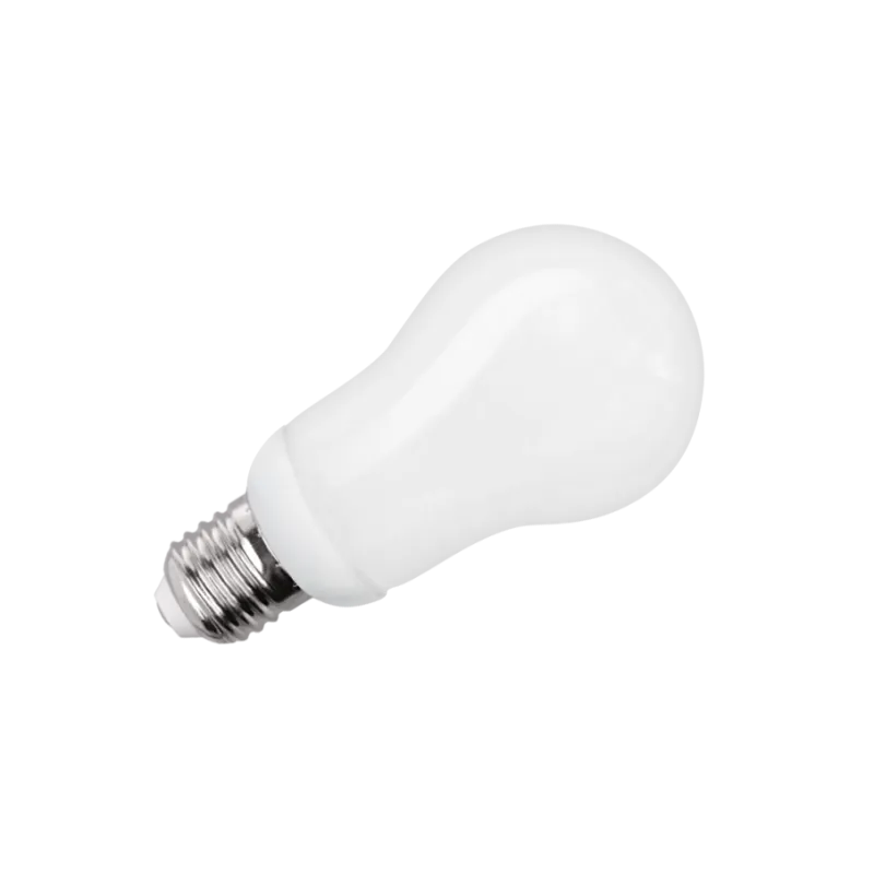 kompaktowa lampa fluorescencyjna (Świetlówka) gruszka, 12W, E27, 2700K