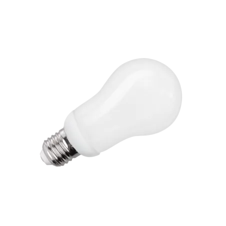 kompaktowa lampa fluorescencyjna (Świetlówka) gruszka, 12W, E27, 2700K