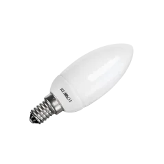Kompaktowa lampa fluorescencyjna (świetlówka) świeca 8W, E14, 2700K