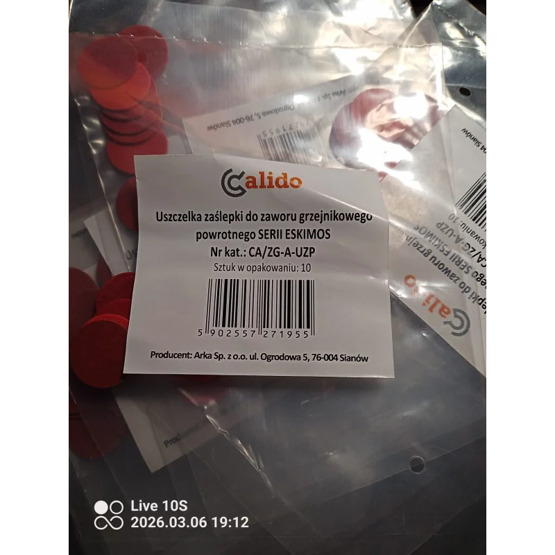 Seal for end cap of return valve Calido – pack of 10