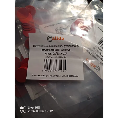 Uszczelka zaślepki do zaworu powrotnego 10 sztuk