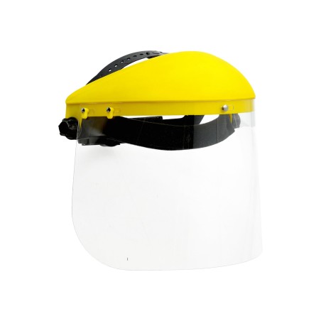 Przyłbica ochronna z osłoną pleksi