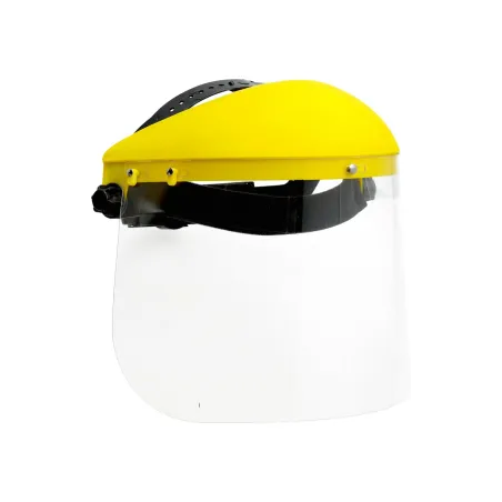 Przyłbica ochronna z osłoną pleksi