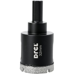 Otwornica z nasypem diamentowym 32 mm, diament lutowany