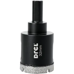 Otwornica z nasypem diamentowym 32 mm, diament lutowany