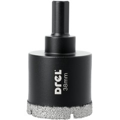 Otwornica z nasypem diamentowym 38 mm, diament lutowany