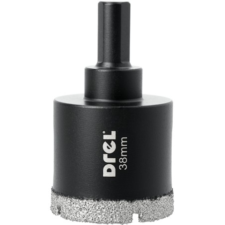 Otwornica z nasypem diamentowym 38 mm, diament lutowany